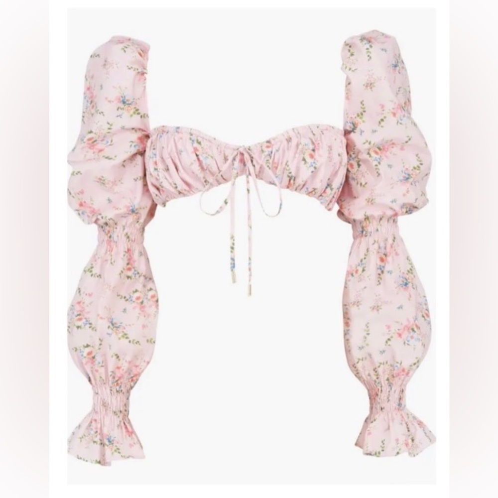 House of CB Henrietta Shirred Bralette Top